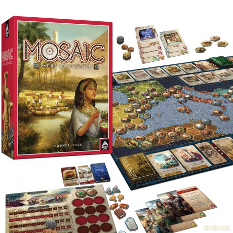 Mosaic: A Story of Civilization - Strategy Board Game by Forbidden Games [KSIĄŻKA]