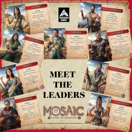 Mosaic: A Story of Civilization - Strategy Board Game by Forbidden Games [KSIĄŻKA]