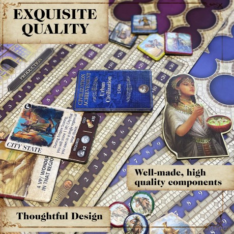 Mosaic: A Story of Civilization - Strategy Board Game by Forbidden Games [KSIĄŻKA]