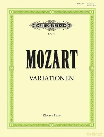 Mozart: Variations, complete (Piano Solo) (EP273) - Wolfgang Amadeus Mozart [KSIĄŻKA]