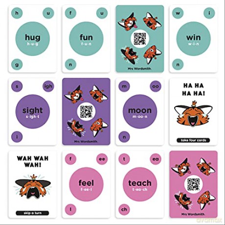 Mrs Wordsmith Phonics Blah Blah Blah Card Game, Ages 4-7 (Early Years and Key Stage 1): Accelerate Every Child's Reading [KSIĄŻKA]