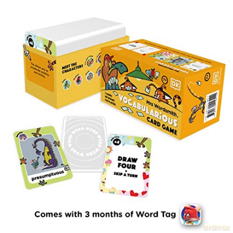 Mrs Wordsmith Vocabularious Card Game. Ages 7-11 (Key Stage 2) (UK): + 3 Months of Word Tag Video Game - Mrs Wordsmith [KSIĄŻKA]
