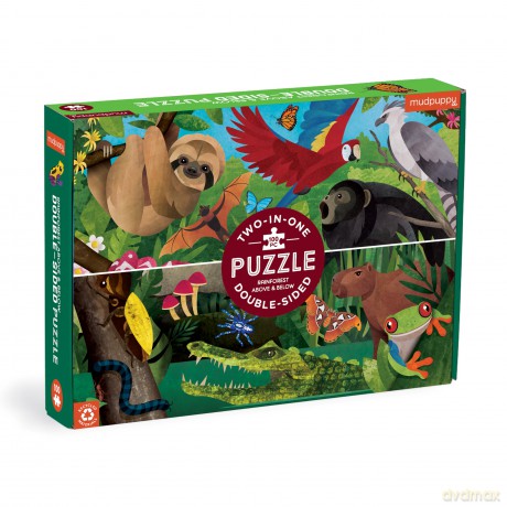 Mudpuppy 9780735376779 Rainforest Above & Below Jigsaw Puzzle, Multicoloured, one Size - Mudpuppy [PUZZLE]