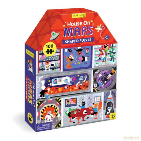 Mudpuppy 9780735376823 House on Mars Jigsaw Puzzle, Multicoloured, one Size - Mudpuppy [PUZZLE]