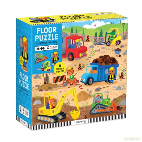 Mudpuppy 9780735376915 Construction Site Jigsaw Puzzle, Multicoloured, one Size - Mudpuppy [PUZZLE]