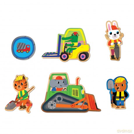 Mudpuppy 9780735376915 Construction Site Jigsaw Puzzle, Multicoloured, one Size - Mudpuppy [PUZZLE]