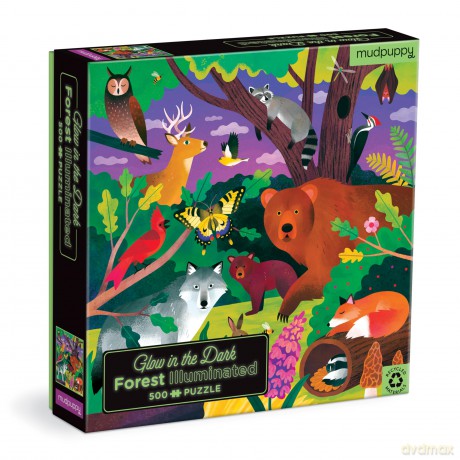 Mudpuppy 9780735377462 Forest Illuminated Jigsaw Puzzle, Multicoloured, one Size - Mudpuppy [PUZZLE]