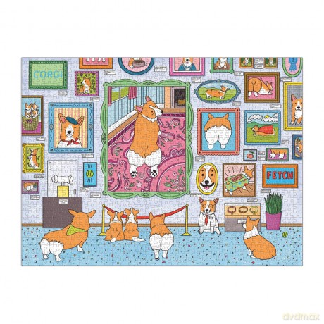 Museum of the Corgi 1000 Piece Puzzle - Ava Puckett [PUZZLE]
