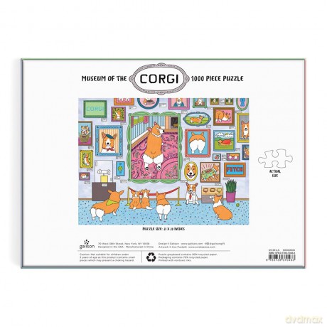 Museum of the Corgi 1000 Piece Puzzle - Ava Puckett [PUZZLE]