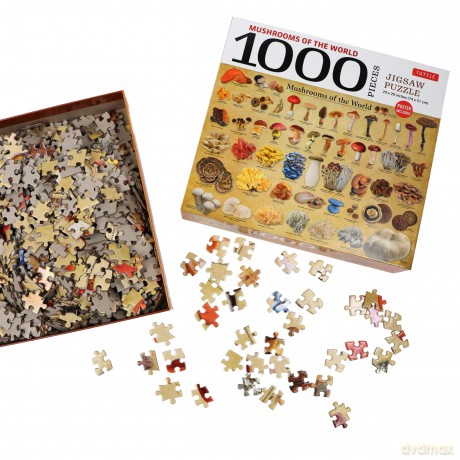 Mushrooms of the World - 1000 Piece Jigsaw Puzzle: For Adults and Families - Finished Puzzle Size 29 X 20 Inch (74 X 51 CM); A3 Sized Poster [KSIĄŻKA]
