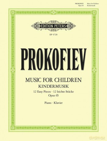 Music for Children: 12 Easy Pieces Op. 65 (Musik für Kinder) (Piano Solo): Klavierauszug - Sergei Prokofiev [KSIĄŻKA]