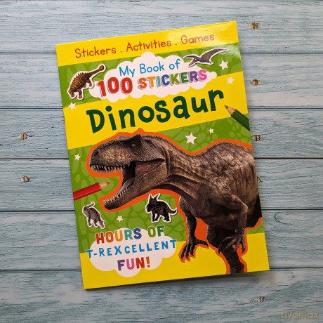 My Book of 100 Stickers - Dinosaurs | 100 Reusable Stickers | Activity Book - Npp [KSIĄŻKA]