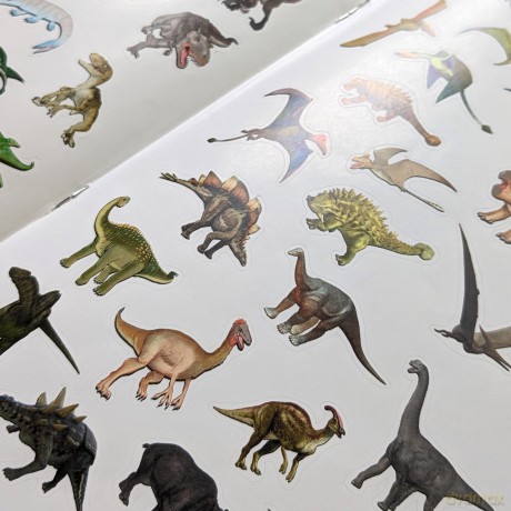 My Book of 100 Stickers - Dinosaurs | 100 Reusable Stickers | Activity Book - Npp [KSIĄŻKA]
