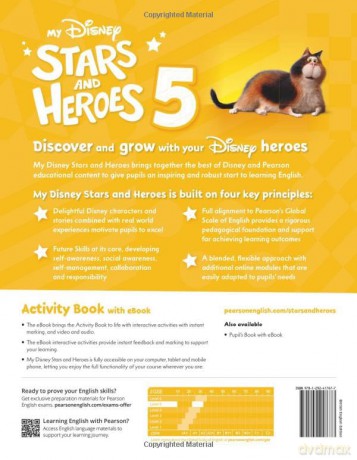 My Disney Stars and Heroes British Edition Level 5 Activity Book with eBook (Friends and Heroes) - Mary Roulston [KSIĄŻKA]