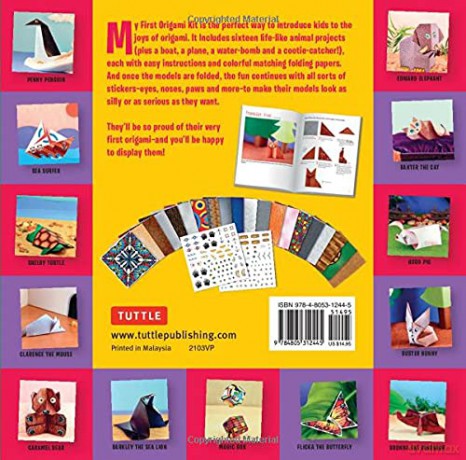 My First Origami Kit: 20 Kid-Tested Sticker Fun Projects: (Origami Kit with Book, 60 Papers, 150 Stickers, 20 Projects) - Joel Stern [KSIĄŻKA]