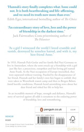 My Friend Anne Frank: The Inspiring and Heartbreaking True Story of Best Friends Torn Apart and Reunited Against All Odds - Hannah Pick-Goslar [KSIĄŻKA]
