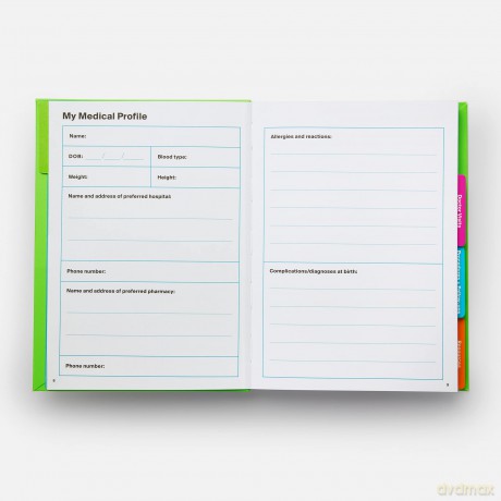 My Health Record: A Journal for Tracking Doctor's Visits, Medications, Test Results, Procedures, and Family History: Important Document Organizer - Potter Gift [KSIĄŻKA]