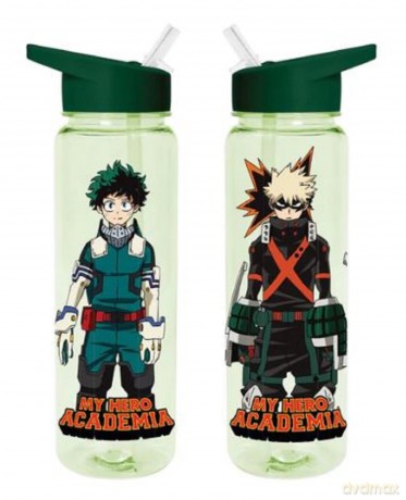 My Hero Academia Water Bottle (Rivals Design) Clear Plastic Water Bottle 540ml - Official Merchandise [KSIĄŻKA]