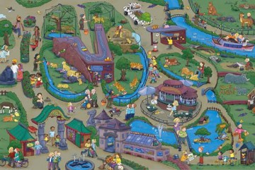 My Little Wimmelbook A Day at the Zoo: A Look-And-Find Book (Kids Tell the Story) (My Big Wimmelbooks) - Görtler [KSIĄŻKA]