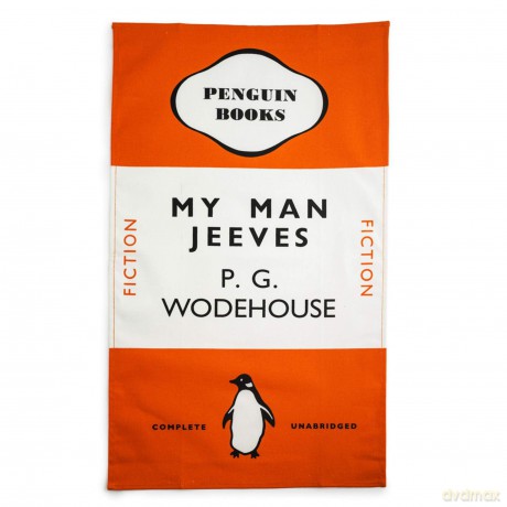 My Man Jeeves Tea Towel Orange - P.G. Wodehouse [KSIĄŻKA]