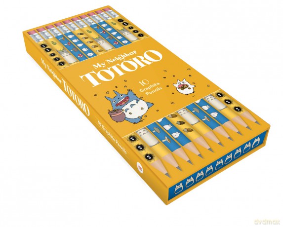 My Neighbor Totoro 10 Graphite Pencils: (Pencil Set Featuring Japanese Animation, Hayao Miyazaki Movie Artwork on Number 2 Pencils) - Studio Ghibli [KALENDARZ]
