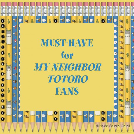 My Neighbor Totoro 10 Graphite Pencils: (Pencil Set Featuring Japanese Animation, Hayao Miyazaki Movie Artwork on Number 2 Pencils) - Studio Ghibli [KALENDARZ]