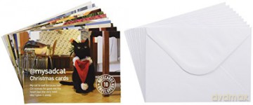 My Sad Cat Christmas Cards - Tom Cox [KSIĄŻKA]