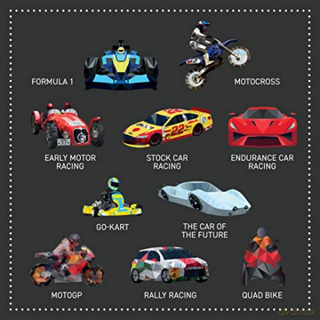 My Sticker Paintings: Cars: 10 Magnificent Paintings (Happy Fox Books) Paint by Sticker For Kids 6-10 - Motorcycles, Race Cars, and More Vehicles, with 60-100 Removable, Reusable Stickers per Design - Logan Powell [KSIĄŻKA]