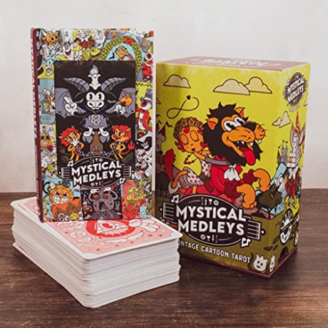 Mystical Medleys: A Vintage Cartoon Tarot - Nemons [KSIĄŻKA]