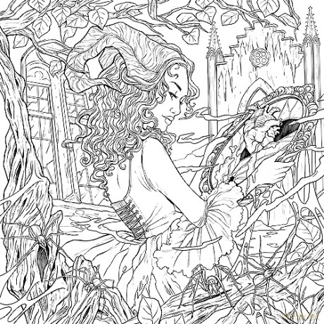 Mythogoria: Darkest Desires: A Gothic Romance Coloring Book - Fabiana Attanasio [KSIĄŻKA]