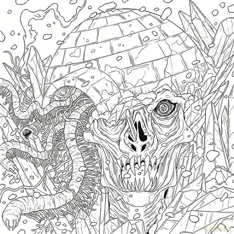Mythogoria: Frozen Nightmares: A Chilling Horror Coloring Book - Fabiana Attanasio [KSIĄŻKA]