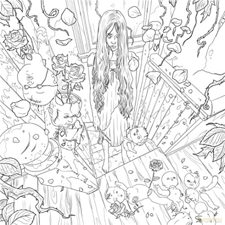 Mythogoria: Gory Underworld: A Terrifyingly Beautiful Horror Coloring Book - Alessandro Valdrighi [KSIĄŻKA]