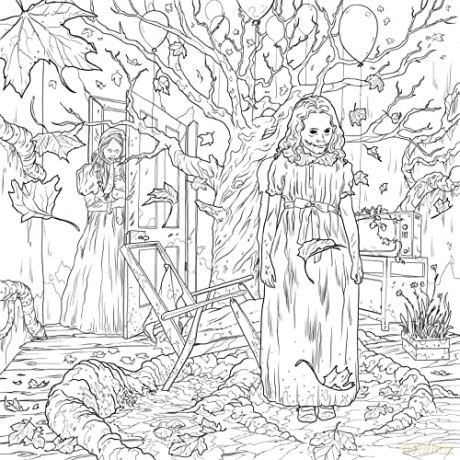 Mythogoria: Gory Underworld: A Terrifyingly Beautiful Horror Coloring Book - Alessandro Valdrighi [KSIĄŻKA]