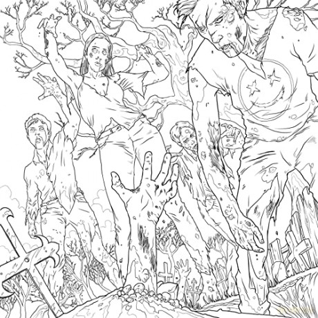 Mythogoria: Gory Underworld: A Terrifyingly Beautiful Horror Coloring Book - Alessandro Valdrighi [KSIĄŻKA]