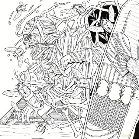 Mythogoria: Night Terrors: A Darkly Beautiful Horror Coloring Book - Fabiana Attanasio [KSIĄŻKA]