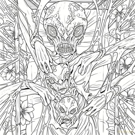 Mythogoria: Night Terrors: A Darkly Beautiful Horror Coloring Book - Fabiana Attanasio [KSIĄŻKA]