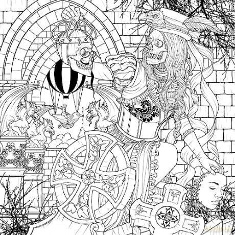 Mythogoria: Nightmare Cabaret: A Dazzling Horror Coloring Book - Fausto Bianchi [KSIĄŻKA]