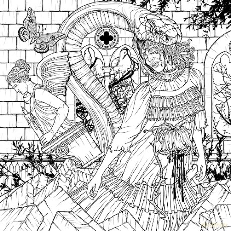 Mythogoria: Nightmare Cabaret: A Dazzling Horror Coloring Book - Fausto Bianchi [KSIĄŻKA]
