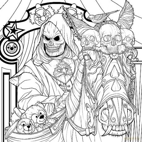 Mythogoria: Nightmare Cabaret: A Dazzling Horror Coloring Book - Fausto Bianchi [KSIĄŻKA]