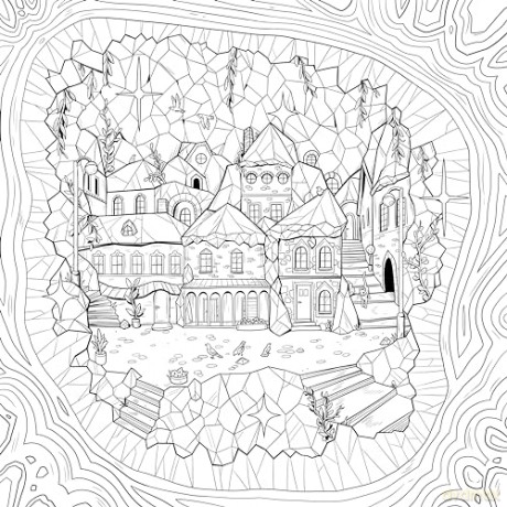 Mythographic Color and Discover: Crystal Kingdom: An Artist's Coloring Book of Prismatic Playgrounds - Weronika Kolinska [KSIĄŻKA]