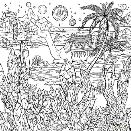 Mythographic Color and Discover: Frozen Fantasies: An Artist's Coloring Book of Winter Wonderlands - Attanasio [KSIĄŻKA]
