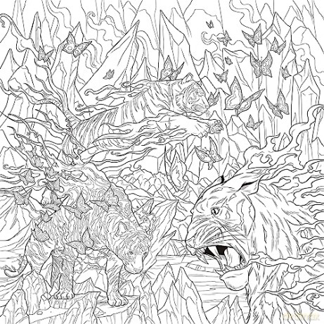 Mythographic Color and Discover: Illusion: An Artist's Coloring Book of Mesmerizing Marvels - Diego Vaisberg [KSIĄŻKA]