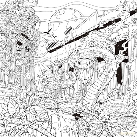 Mythographic Color and Discover: Illusion: An Artist's Coloring Book of Mesmerizing Marvels - Diego Vaisberg [KSIĄŻKA]