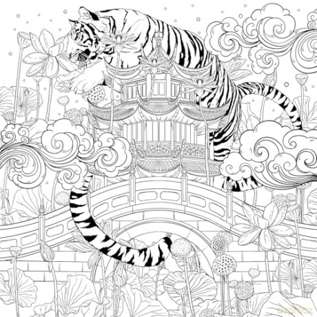 Mythographic Color and Discover: Shangri-La: An Artist's Coloring Book of Fantasy Worlds - Alessandra Fusi [KSIĄŻKA]