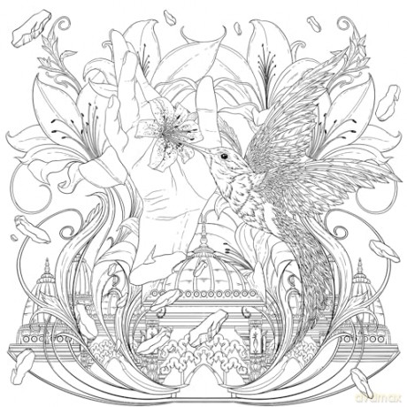 Mythographic Color and Discover: Shangri-La: An Artist's Coloring Book of Fantasy Worlds - Alessandra Fusi [KSIĄŻKA]