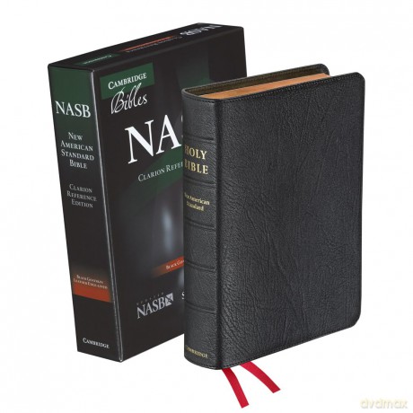 NASB Clarion Reference Bible, Black Edge-lined Goatskin Leather, NS486:XE: New American Standard, Clarion Reference Edition, Black Goatskin Leather Edge-Lined - Bible [KSIĄŻKA]