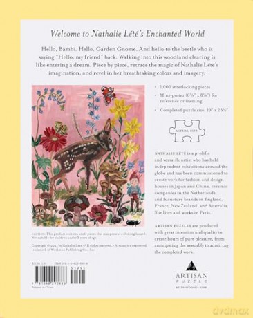 Nathalie Lété: Bambi 1,000-piece Puzzle (Artisan Puzzle) - Nathalie Lété [KSIĄŻKA]