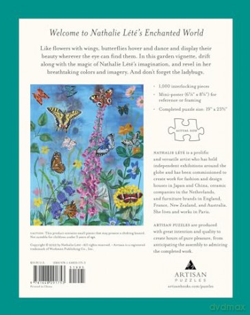 Nathalie Lété: Butterfly Dreams 1,000-Piece Puzzle (Artisan Puzzle) - Nathalie Lété [KSIĄŻKA]