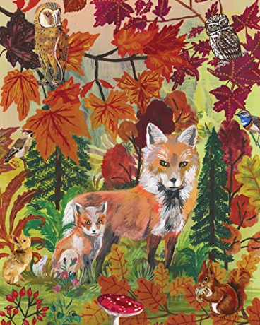 Nathalie Lété: Fall Foxes 1,000-Piece Puzzle (Artisan Puzzle) - Nathalie Lété [KSIĄŻKA]