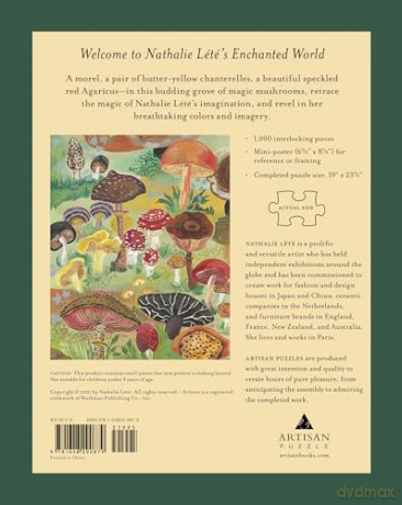 Nathalie Lété: Mushrooms 1,000-piece Puzzle (Artisan Puzzle) - Nathalie Lété [KSIĄŻKA]